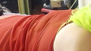 Next Door Dolly and Stunt Cock- Thrusting Vibrator Swallow Blowjob