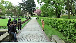 PublicAgent Blonde with big boobs has outdoor sex in public