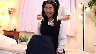 Asian teen is hot schoolgirl Ai Uehara in amateur POV