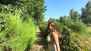Sloppy Deepthroats, Blowjob and Ball Licking in the Forest - Luna Doll