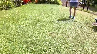 Hot Ladies Blows Dick Outdoors