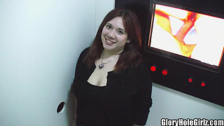 Lil Fat Titty Latina Bitch Blows Boners in Gloryhole Cock Suck Sess!