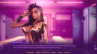 Insubordinate sci-fi adventure with big-boobed adult film star being rescued