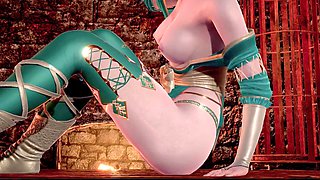 Wild session with busty redhead Triss Merigold in 3D porn