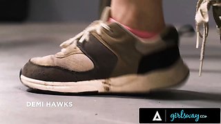 Girlsway - milf Shay Sights teams up with schoolteacher Reagan Foxx to discipline stepbae Demi Hawks