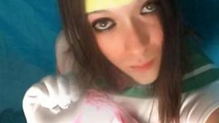 Hot tranny shows off her pretty face on Snapchat
