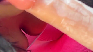 Leggings Tucked Into Big Ass Sitting on Big Dildo - Raissa Conte