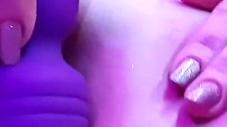 20 Year Curvy Big-Breasted Nymphomaniac and Her Pink Dildo in Tight Pussy