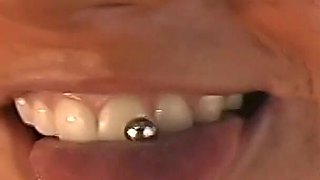 Hot Blonde Bares Her Pierced Pussy at a Public Beach