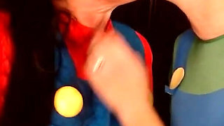 Lesbian Kissing Halloween Cosplay