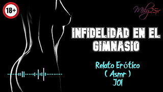 Infidelity in the gym - Erotic Story - (ASMR) - Real voice