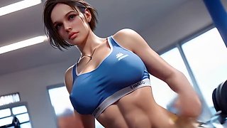 Jill Valentine from Resident Evil gets naughty with a toy and doggy style in uncensored 3D hentai