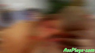 Bigass babe rectally nailed On The Couch