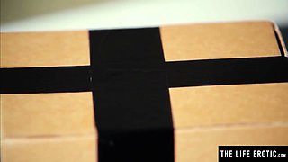 Mary Kalisy In Watch Her Covered In Black Tape As She Masturbates To A Wild