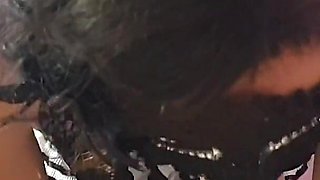 Little Masked Bunny Gives Blowjob