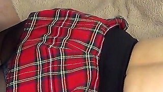 Reverse footjob on this bitch with a cool ass