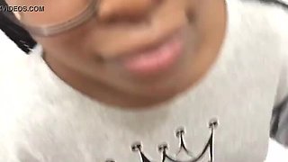Bruna Black caught masturbating in bathroom - takes two huge facial cumshots