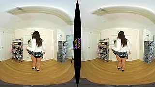 Plain Sexy; Busty Schoolgirl Vr Striptease - Sexlikereal