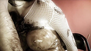 Hot big cock for a busty brunette in heat