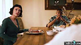 cougar has to impress her hubbys new boss