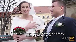 Hunt4k. lovely teen bride gets banged for money in front of her groom