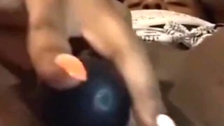 Stimulating My Clit Fucking My Pussy with Wand Vibrator Squirting Orgasm
