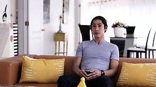 Interracial blowjob fuck jerk and facial at gloryhole