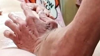 Shaved Mother-in-law's Pussy Then Did Fisting Before Squirting