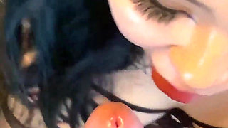 Asian Teen Gives Amazing Blowjob and Gets Huge Facial Cumshot