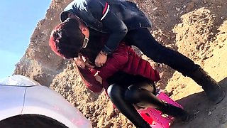 Chinese Amateur in High Heels Pantyhose Public Sex