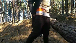 He Fed His Neighbor with Sperm, and Then Fucked in the Forest