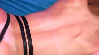 Fresh College Girl Suduces Freshman and Fucks Him Hard in Her Black Cat Outfit
