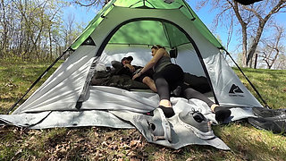 Creampie Eating, Pussy Licking and Lots of Sex at Camp