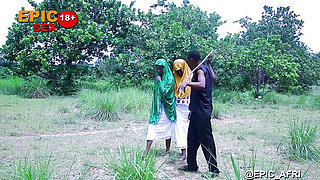 Muslim herdsman makes love to two innocent girls in the forest