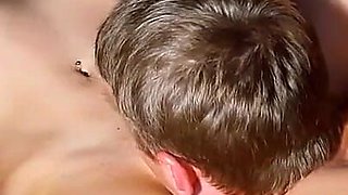 Oiled the Girl with Oil and Brought Her to Orgasm with His Tongue.