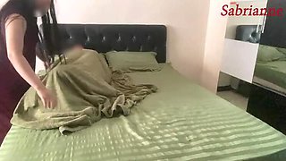 Hot Asian Stepsister Helps Sick Stepbrother with Her Tight Pussy - Sabrianne Moans Loud