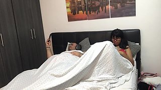 Horny Stepdaughter Masturbates In Front Of Me