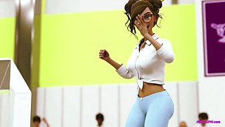 Deep Throat Gym Class 3D Hentai (ENG Dub)