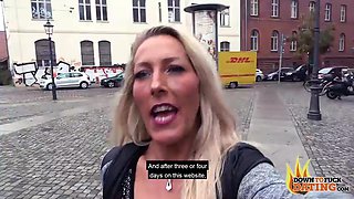 PublicSexDate - BLONDE LESBIAN BABES LENA NITRO AND LANA VEGAS FIRST DATE PUSSY EATING: Porn