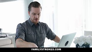Nasty stepsister gets caught being nailed - Kali Roses