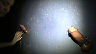 Busty amateur glory hole babe gagging