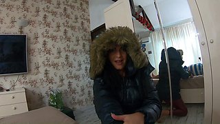 Milfycalla- Deep Blow-job While Wearing Fur Hooded Puffer Jackets 202