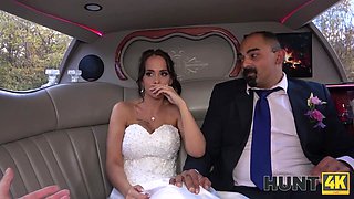 Sexy Busty Plump-assed Bride Lets a Stranger Fuck Her Hard In the Limo In Front Of Her Future Hubby