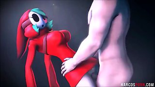 Hot big tits and ass game heroes get fucked deeply