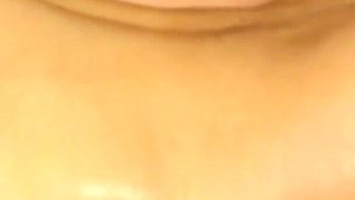 Beautiful babe providing him with pleasure