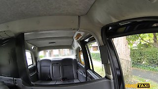 Faux cab - chesty cougar loves a Big Cock in her british butt