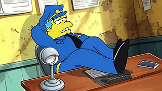 Police Sex Story. Married Housewife Fucks with Sheriff for Her Husband. a Cartoon Parody. Animation. Comic. Parody Simpson