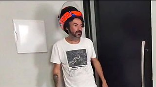 Naughty Teen Fanny Squirts for Motorcycle Delivery Guy in 4K HD