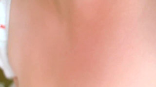 Chubby Wife in Her Cute Pajamas Masturbation. Riding Dildo