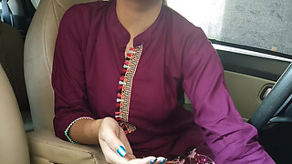 Indian Cute Rich Girl Fucking with Boyfriend in Video Call Seduce Him in Front of Personal Car Driver Outdoor Risky Video Call